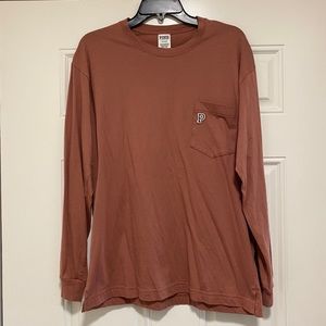 VS PINK Mauve Shade Longsleeve Campus Tee